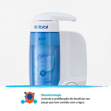 Purificador de Água IBBL Avanti controla proliferação de bactérias