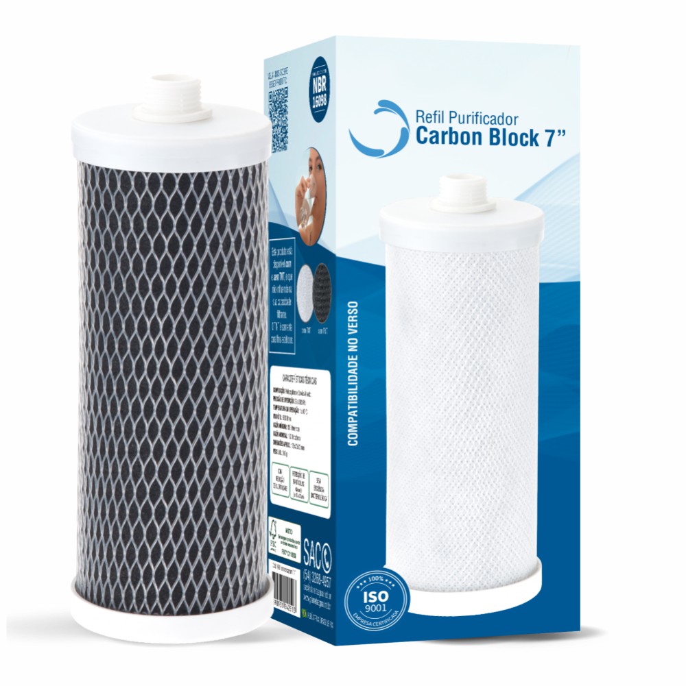 Refil Carbon Block para Purificador