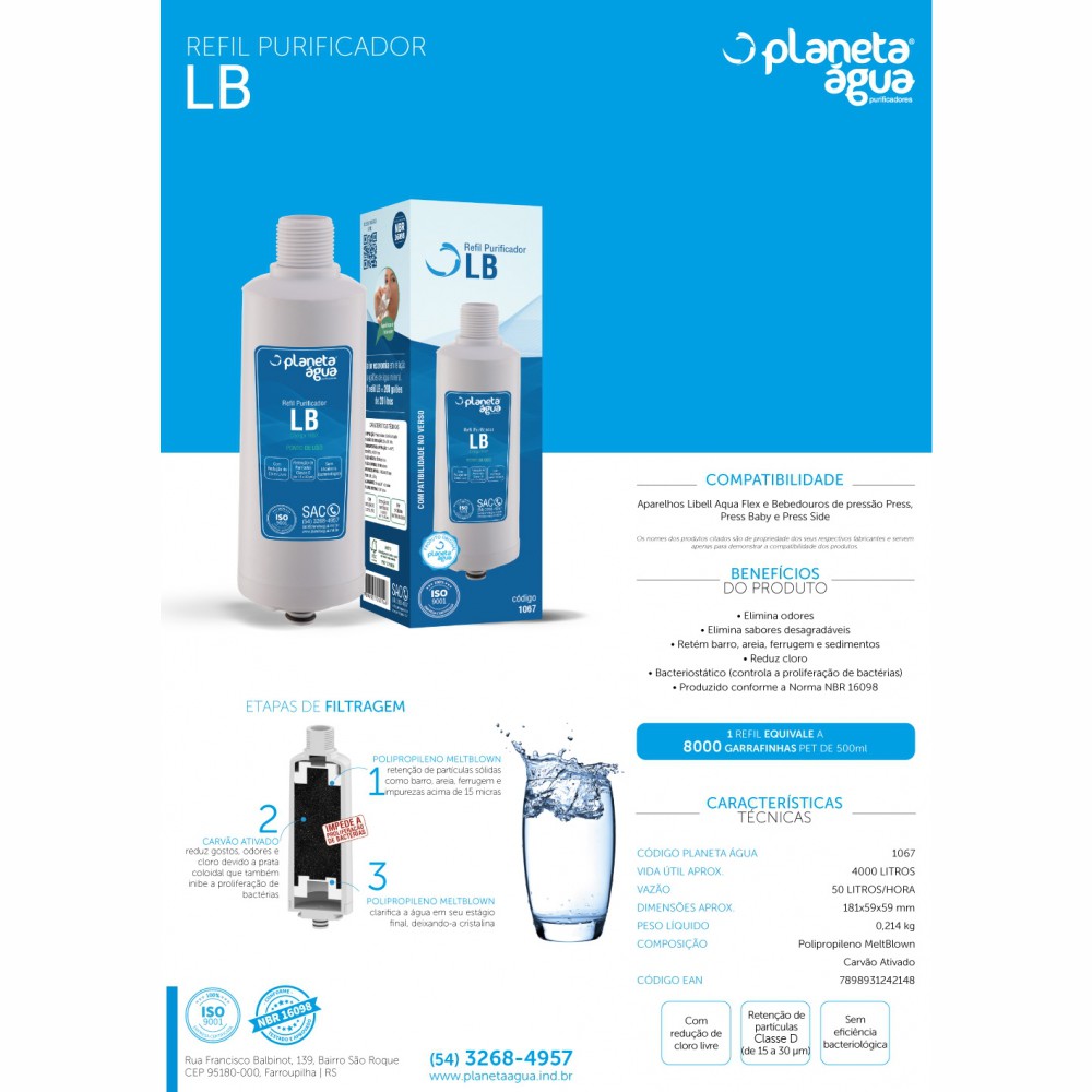 Refil LB para Purificador Libell (2)